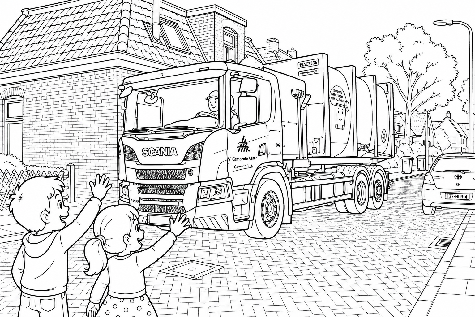 Kleurplaat Zijlader 302 Van De Linker Kant